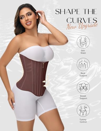 Image of SHAPSHE Waist Trainer for Women Tummy Control Corset Sport Workout Body Shaper Postpartum Belly Band Gym