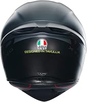 AGV - K1 S AGV E2206, Motorrad Helm, ECE Vollvisier Motorradhelm, Racing Style mit Aerodynamischem Spoiler, Kratzfestem Visier, 190° Sichtfeld, mit Intercom Ready, Limit 46, Unisex, XS – Ansicht 5