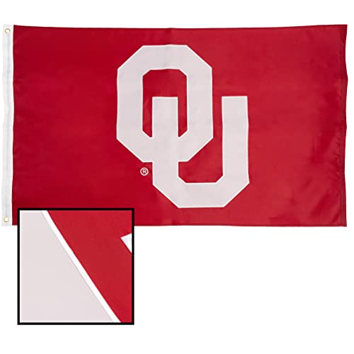 Desert Cactus University of Oklahoma Flag 3x5 Ft Embroidered Nylon Banner for Indoor/Outdoor Use Sooners Design for Events and Home Dcor (Embroidered C)