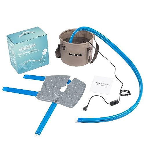 Cold Therapy System for ACL Knee Surgery Recovery - Quiet Pump, Flexible Kit, Portable, and Effective Circulating Ice Machine, Ideal for Sports Injuries, Muscle Pains, Strain & Stiffness, Sprain