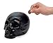 Kikkerland Ceramic Desktop Halloween Decorative Skull Coin Piggy Bank, Money Saver Box