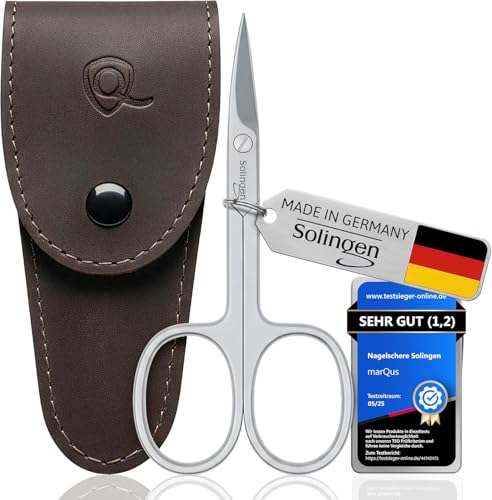 marQus Nagelschere Solingen - Extra scharf mit gebogener Schneide zum exakten Schneiden von Nägeln, inklusive praktischem Etui - Fingernagel und Fußnagel Schere marQus Nagelschere Solingen - Extra scharf mit gebogener Schneide zum exakten Schneiden von Nägeln, inklusive praktischem Etui - Fingernagel und Fußnagel Schere