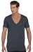 Bella-Canvas C3105 Unisex Jersey Short Sleeve Deep V-Neck Tee, Deep Heather - Large