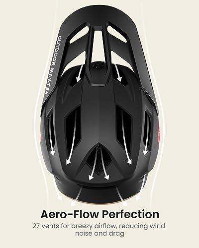 OutdoorMaster Full Face Mountain Bike Helmet for Men &