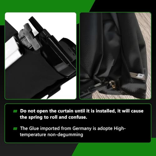 Image of Sunshade Cover Sunroof Compatible with Audi Q5 2009-2017 Replace # 1K9877307(Black)