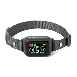 Premier Pet Dog Bark Collar- Waterproof – Rechargeable Digital Bark Collar Anti Barking Collar with 5 Adjustable Sensitivity Levels Dogs