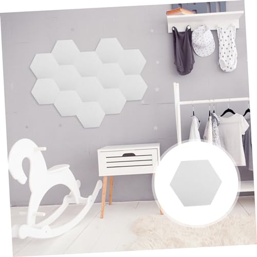 12 piezas de tapetes acústicos para paneles de pared, aislamiento acústico, fácil instalación, para estudio en casa miniatura 4