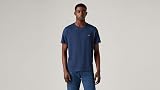 Levi's Men's Ss Original Housemark Tee- Core Chesthit Logo T-Shirt, Cotton + Patch Dress Blues, L - 2