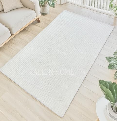 Tapete AH ALLEN HOME 6' x 9' de Lana Tufted miniatura 5