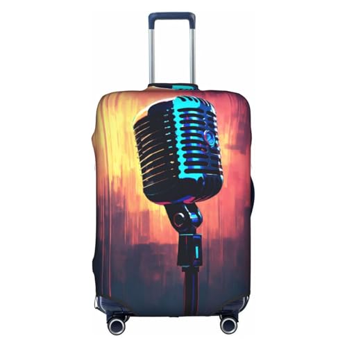 Housse pour valise motif microphone pour sécuriser vos bagages en vacances