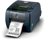 TSC 99-125A013-00LF Series TTP-247 Desktop Thermal Transfer Bar Code Printer, 203 dpi Resolution, 7...