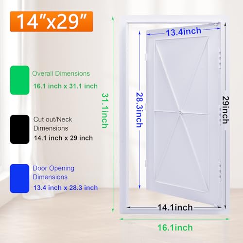 image for Suteck Plumbing Access Panel for Drywall Ceiling 14 x 29 Inch Reinforc