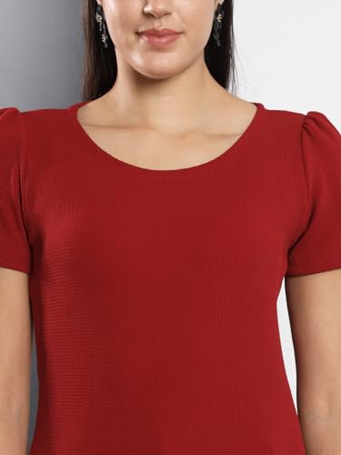 Image of Q - RIOUS Casual Solid Womens Regular Top