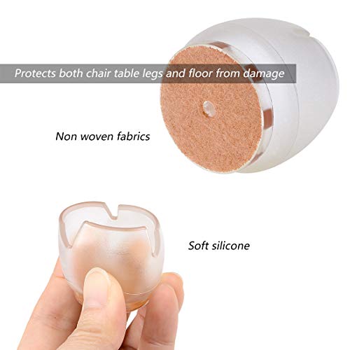 HONGECB 20 Pcs Rotondo Gamba della Sedia Caps