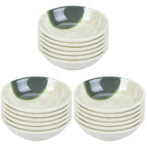 Upkoch 18 Pcs Melamine Sauce Dishes Seasoning Plate Sushi Dipping Bowl Saucers Tray Mini Appetizer Plates Serving Tray For Home Kitchen Restaurant #TOP5