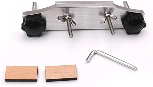 Miniatura 2 de Vaguelly Juego de abrazadera de puente de guitarra de acero inoxidable con junta de corcho, accesorio de guitarra para guitarras clásicas, guitarras