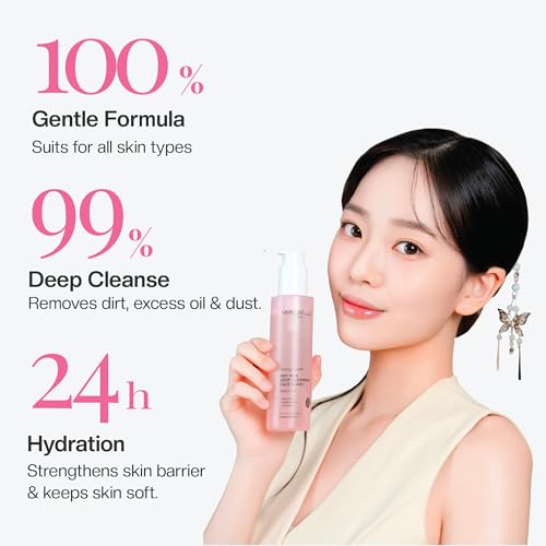 Image of Mirabelle Korea Red Rice Deep Cleansing Face Wash for Glowing Skin 150 ML | Face Cleanser for Women & men | Korean Skin Care