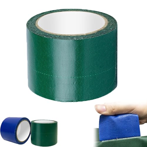 High Adhesive Tarpaulin Tape Tarpaulin Repair Tape, Tarpaulin Repair Tape, Tarp Repair Tape, Tarpaulin Waterproof Heavy Duty Tape, Nelsunu Tarpaulin Tape, PVC Tarpaulin Tape (Green, 6CM*10M)
