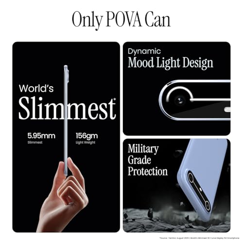 Image of Pova Slim 5G (Sky Blue, 8GB+128GB)