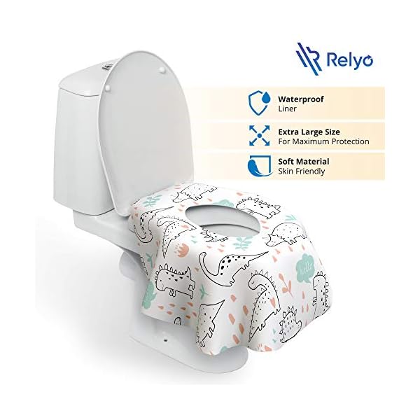WC Sitzbezüge Einweg - 20er Pack - Wasserdicht, Ideal für Kinder und Erwachsene - Extra groß, einzeln verpackt für… – Bild 3