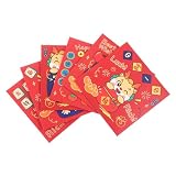 Cabilock 6stücke Frühlingsfest-umschläge Rote Chinesische Neujahrsgeschenke Geldumschlag zum Jahr Des Drachen Rote Neujahrsumschläge Papierumschläge zum Jahr Des Drachen
