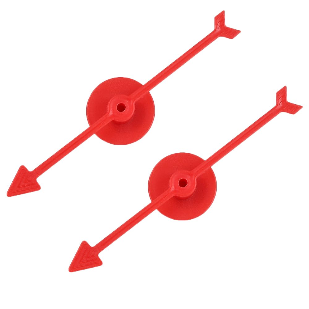 2Pcs Spinner Game Engaging Board Arrow Set Home and School Party Spinners Plastic Craft with Suction Cup Board Games Accessories (Red)