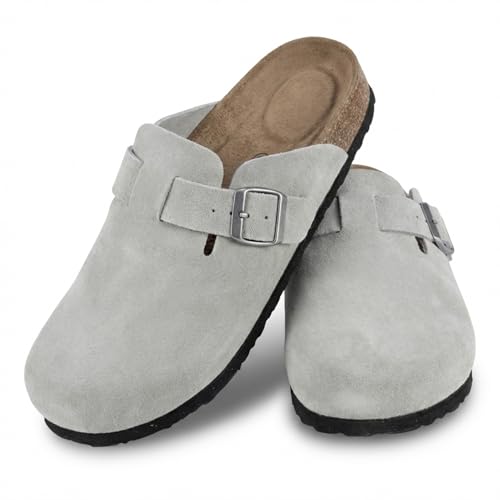 Image of EMMA NEW YORK Womens Clogs Mules Slip-On for Women with Arch Support Cork Footbed Potato Shoes