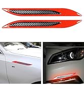Nouiroy - Adesivi riflettenti per auto, adesivo per paraurti posteriore, con striscia riflettente ad alta intensità e visibilità notturna, 91 x 4 cm, autoadesivo, per SUV, camion, colore: blu
