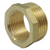 Home Invasion - Reduktion – M/F – 1 Zoll > 3/4 Zoll – 26 x 34 mm > 20 x 27 mm – Messing