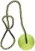 Dog Rubber Ball on Rope - K9 Training, Reward, Fetch - 2 1/4" (60mm)