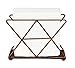 OwlGift Copper Modern Geometric Triangle Metal Wire Upright Napkin Holder