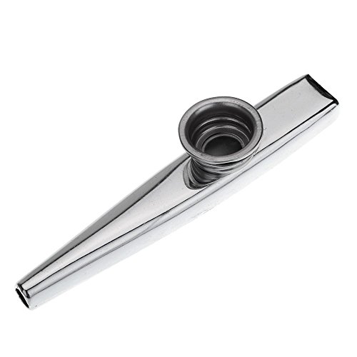 SODIAL(R) Kazoo Aleacion de Aluminio de Metal con 5pcs Regalos de Flauta...