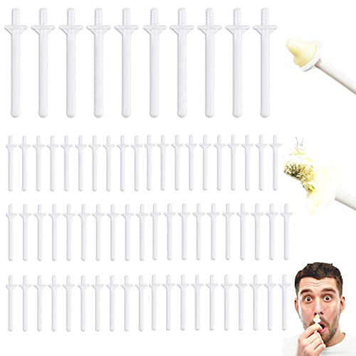 100 Disposable Nose Wax Applicators for Men & Women PP 1.5 x 6.5 cm