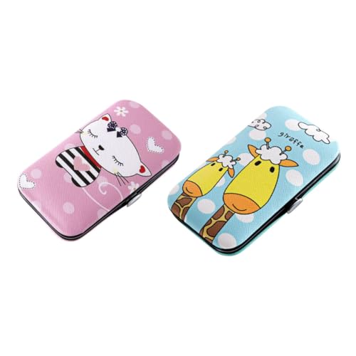 WOONEKY 2juego Kits De Manicura Set De Cuidado De Uñas Herramientas Para Manos y Pies