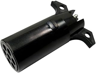 Pico 6598PT 7-Way Round Pin Male Trailer Connector Plug to 4-Way Flat Female Trailer Connector Adapter