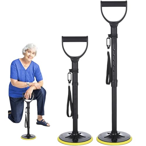 Machify Adjustable Standing Assist Device for Elderly, 7 Levels Height, with Name Tag Lanyard, Large Non-Slip Pad, Comfortable Handle, Help Getting up