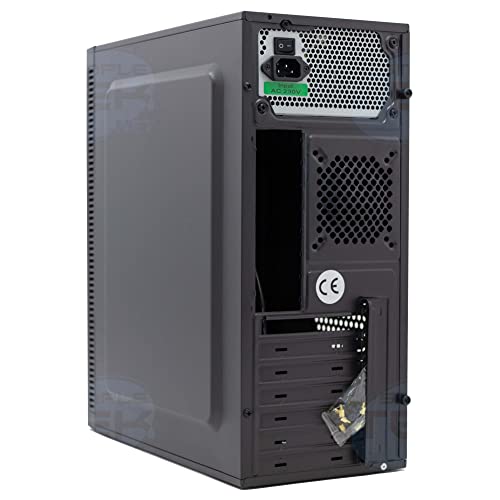 Boîtier de jeu noir avec alimentation 500 W intégrée format ATX mATX