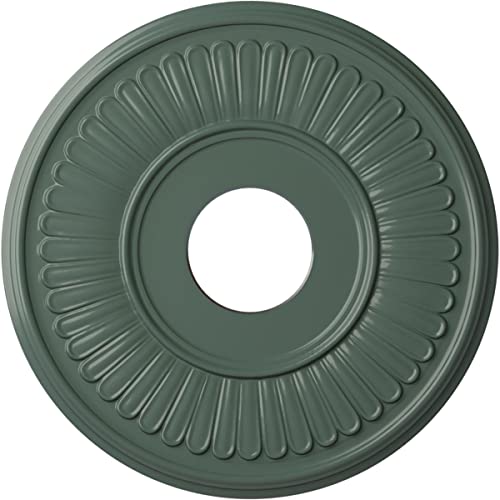 Image of Ekena Millwork CM15BECBF 15 3 /4 inchOD X 3 7 /8 inchID X 3 /4 inchP Berkshire Ceiling Medallion Fits Canopies Up to 7 inch, Cloud Burst