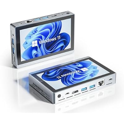 HIGOLEPC Mini PC Win 11 Pro Celeron N5095 Mini Computer with Fan,16GB DDR4,256GB ROM Mini PC with Screen Micro PC Full-Featured USB-C 4K 60Hz Triple Display Mini Gaming Computer WiFi 5.0 BT5.0