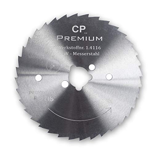 GASTRONICS Kreismesser für Potis - 80 mm, gezahnt - Dönermesser aus Edelstahl in Premium Qualität