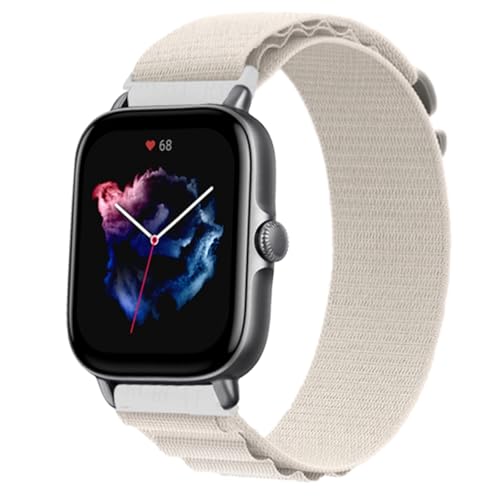 Bracelet de montre 22 mm 20 mm en nylon respirant et ultra résistant pour Huawei GT 5