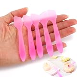 Wopanxye 50 sztuk szpatułek kosmetycznych do kremu, mała szpatułka do kremów, balsamu do próbek, kosmetyczka, mini patułka do kremów, maska, łyżka, plastikowa szpatułka, maska, skrobak do pielęgnacji