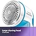 Philips Fabric Shaver, Removes Fabric Pills, Suitable for All Garments, Large Blade Surface, Cleaning Brush, Includes Batteries, Blue (GC026/00)