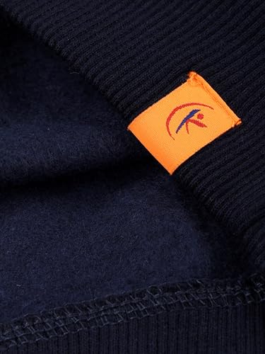 Image of KiddoPanti Boys Solid Round Neck Full Sleeve Fleece Sweatshirt | 60% Cotton 40% Polyester | Soft Warm Winter Pullover | Ribbed Cuffs & Hem | Casual Winter Sweatshirt for Kids