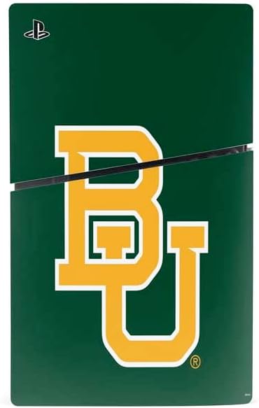 Skinit Decal Gaming Skin Compatible with PS5 Slim Digital Edition Console - Officially Licensed Baylor University BU - Green Design
