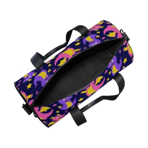 Bolsa de viaje ligera unisex con compartimento interno de dragones 5