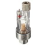 La mini trampa de agua en línea del filtro de aire del aerógrafo superior (conecta directamente en aerógrafos y las mangueras con los hilos de rosca 1/8 ")
