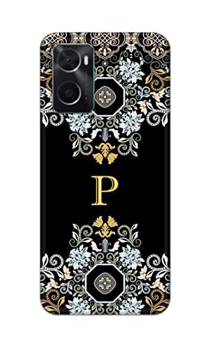 Image of Printed Hard Back Cover Case for Oppo A76 | Oppo A36 | Oppo A96 Back Cover (Alphabet P) -1803