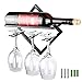 Estante de Copas de Vino Tinto, Soporte de Copas, Colgador Copas con Tallo, Soporte Botellas Vino y Soporte Cristal, para Bar, Cocina, Gabinete Vino, Colección Almacenamiento Copas Vino