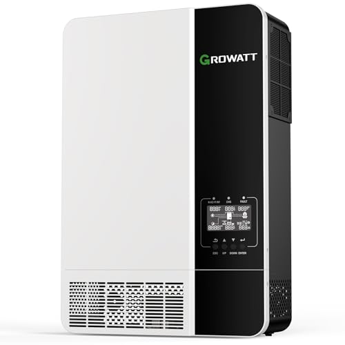 GROWATT 3500W Hybrid Solar Inverter 48V DC to 120V AC Pure Sine Wave Off Grid MPPT Charge Controller for 48V Lithium AGM Battery Home Energy System Support Parallel UL1741 IEEE1547 Certified by GROWATT - Used condition - US$698.01